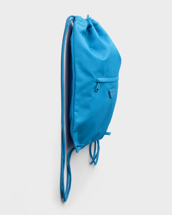 Sac à dos à cordon en Re-Nylon - BLEU CLAIR Sac à dos à cordon en Re-Nylon - BLEU CLAIR