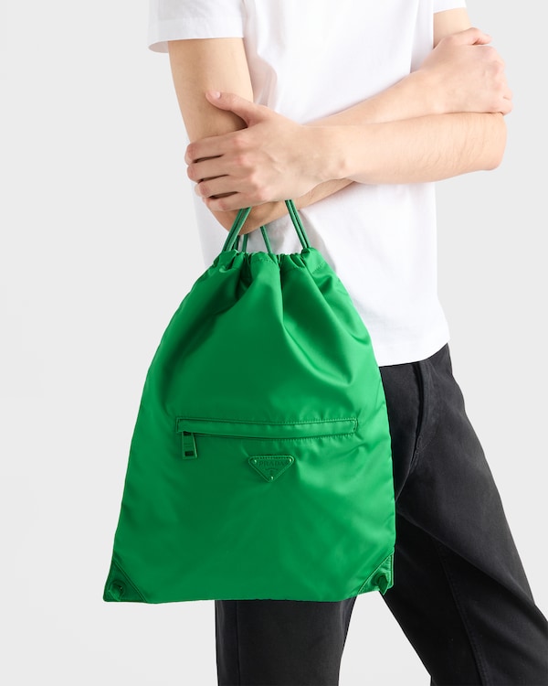 Re-Nylon drawstring backpack - Emerald Re-Nylon drawstring backpack - Emerald