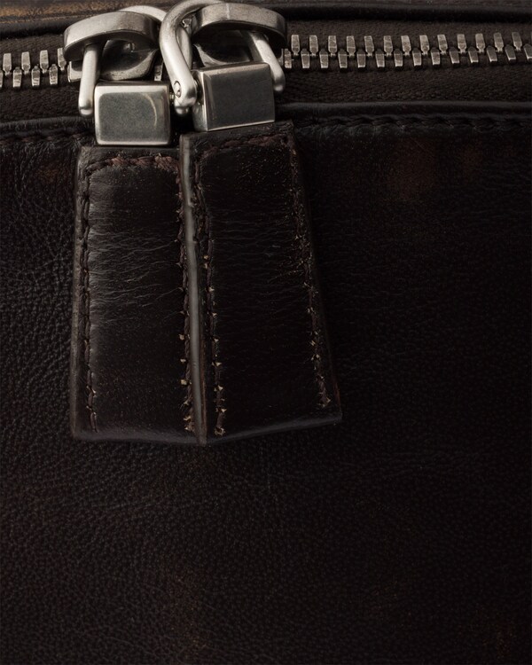 Distressed nappa leather backpack - Dark Brown Distressed nappa leather backpack - Dark Brown
