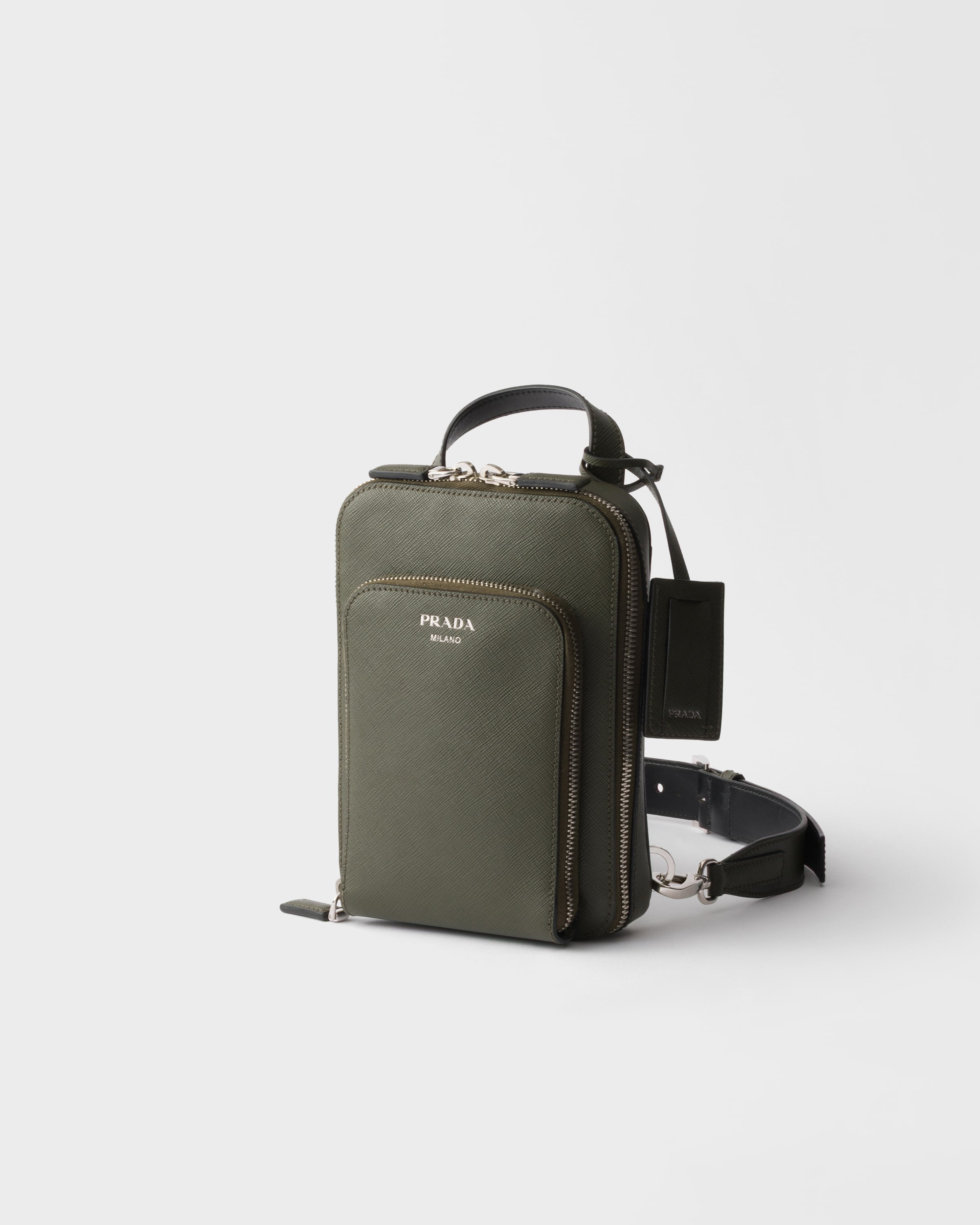 フォレストグリーン サフィアーノレザー バックパック | PRADA - 日本