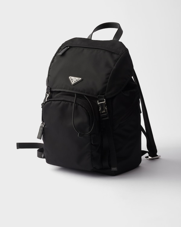 Re-Nylon and Saffiano leather backpack Re-Nylon and Saffiano leather backpack