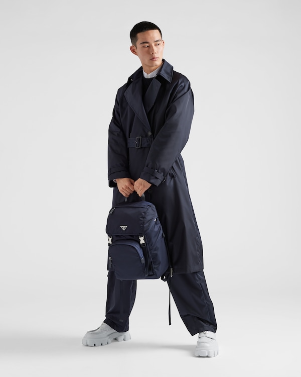 Re-Nylon and Saffiano leather backpack Re-Nylon and Saffiano leather backpack