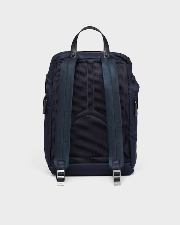 Re-Nylon and Saffiano leather backpack Re-Nylon and Saffiano leather backpack