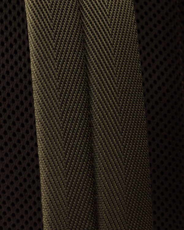 Sac à dos en Re-Nylon et veau velours - Vert musc/Cacao Sac à dos en Re-Nylon et veau velours - Vert musc/Cacao