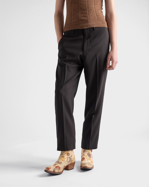 Printed fabric boots Printed fabric boots