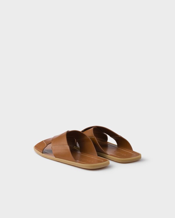Leather crisscross sandals Leather crisscross sandals