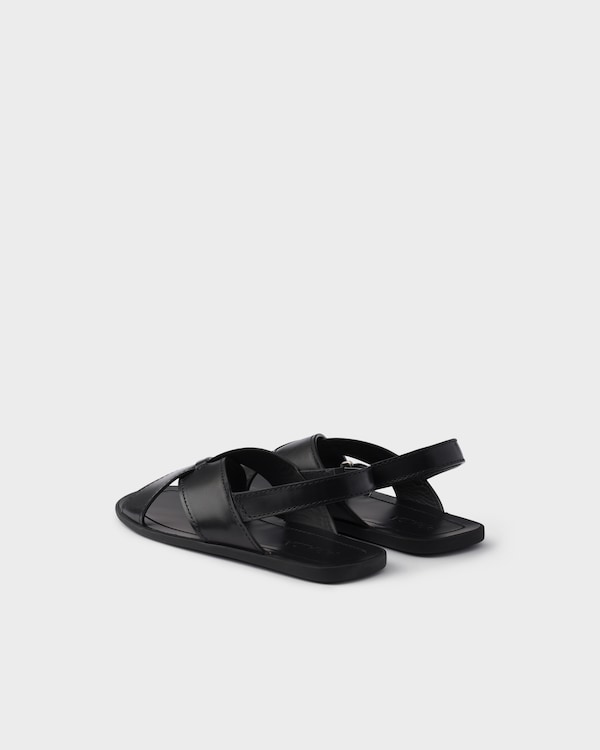 Decò leather crisscross sandals Decò leather crisscross sandals