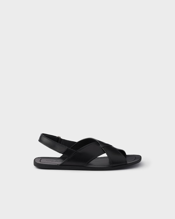 Decò leather crisscross sandals Decò leather crisscross sandals