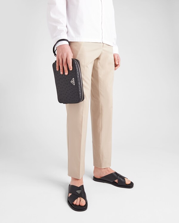 Saffiano Deri Çapraz Sandalet Saffiano Deri Çapraz Sandalet