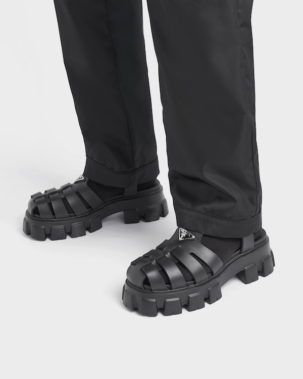 Monolith rubber sandals - Black Monolith rubber sandals - Black