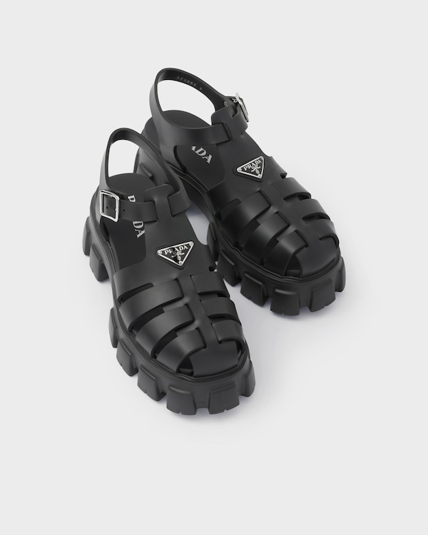 Monolith rubber sandals - Black Monolith rubber sandals - Black