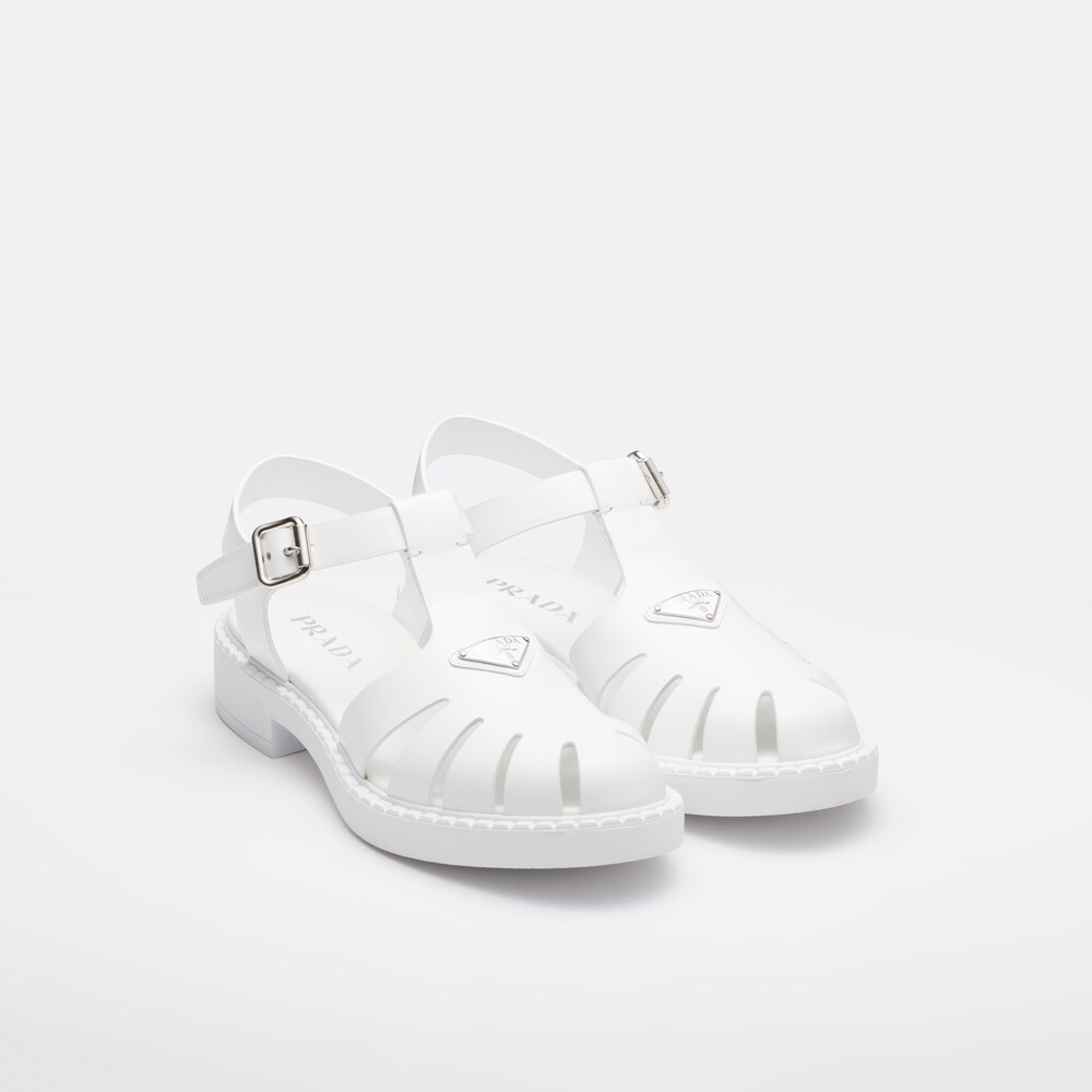 【PRADA】ブラッシュドレザー フィッシャーマンサンダル