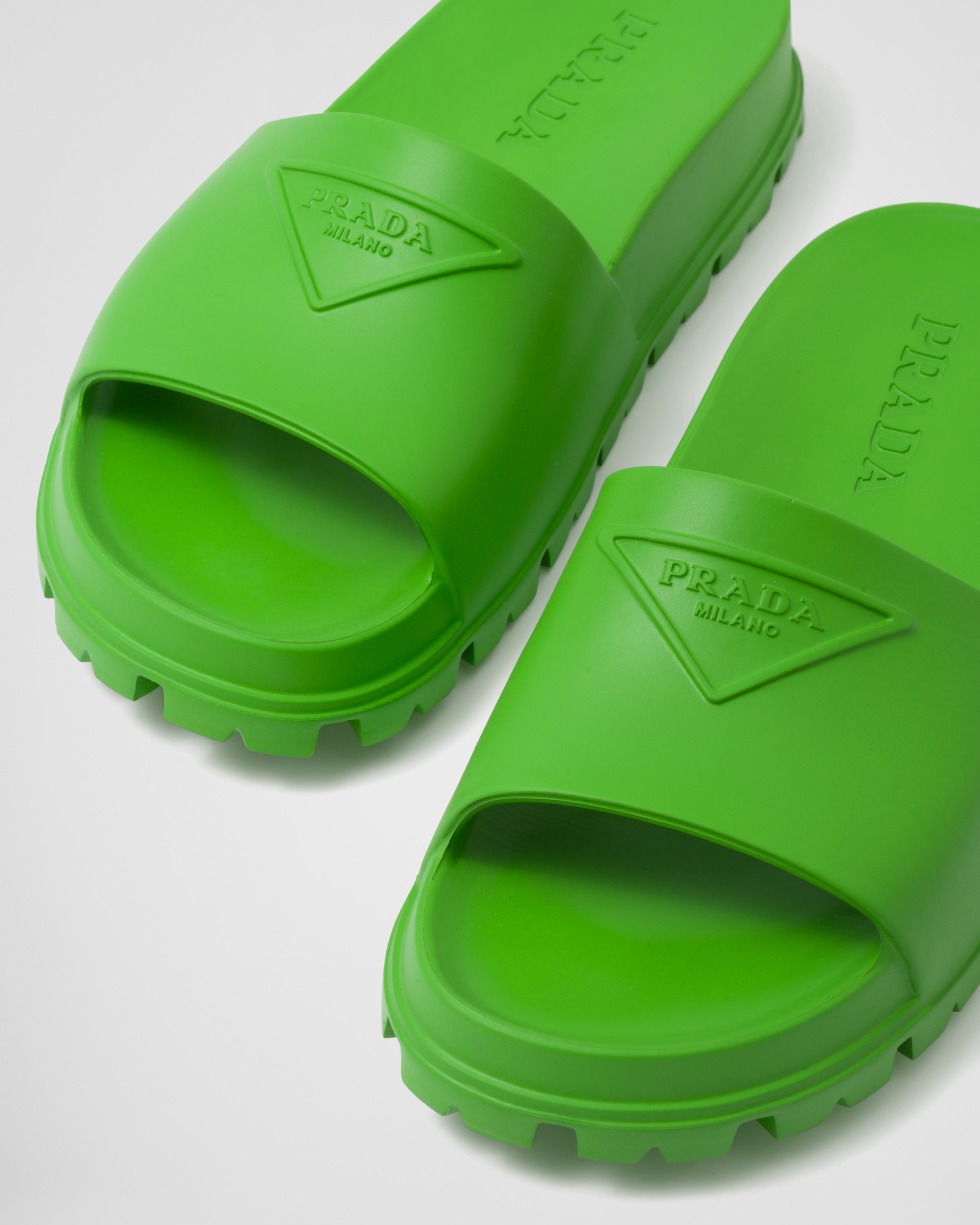 Green store prada slides