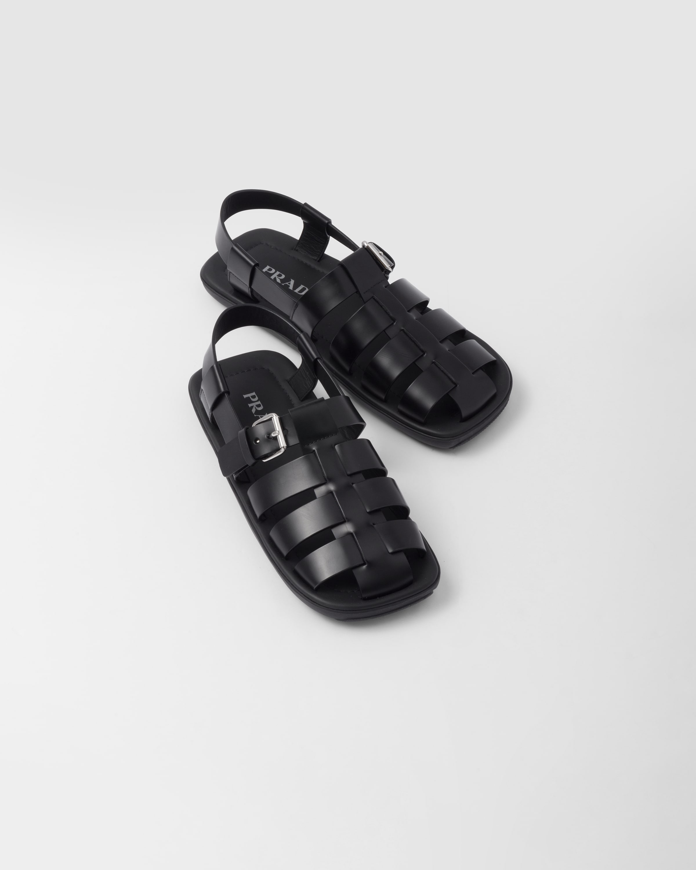 Prada mens discount leather sandals