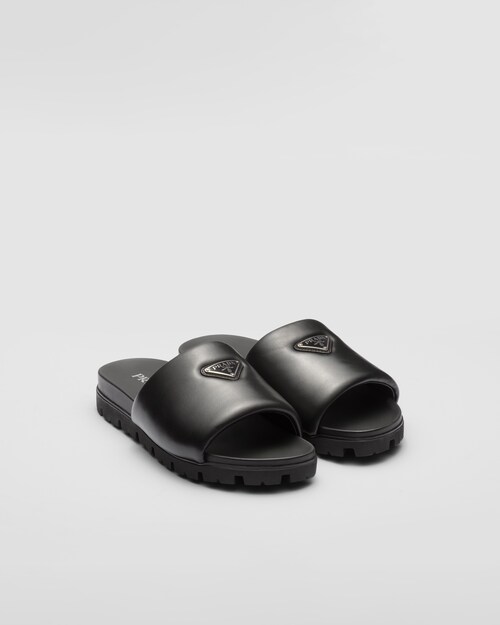 Prada Padded nappa leather slides 1