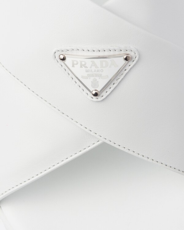 Crisscross leather sandals - White Crisscross leather sandals - White