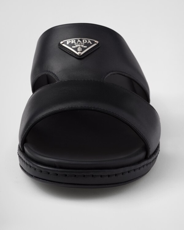 Leather sandals - Black Leather sandals - Black