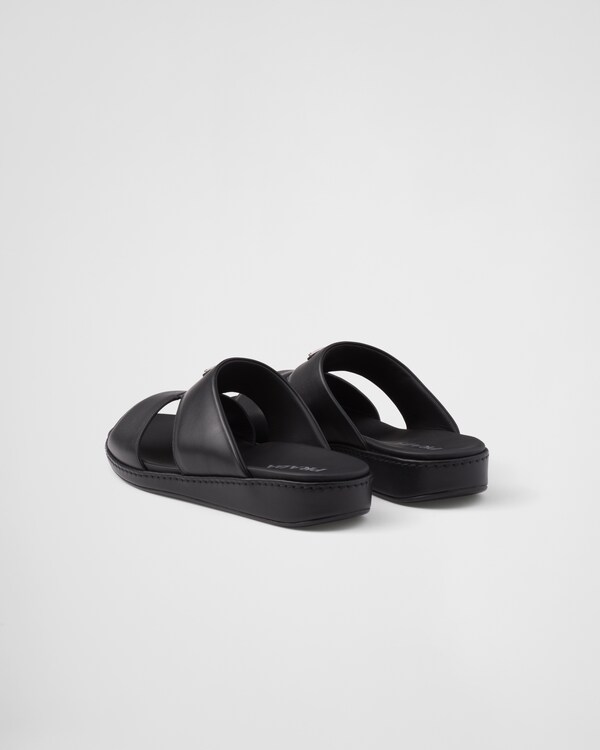 Leather sandals - Black Leather sandals - Black