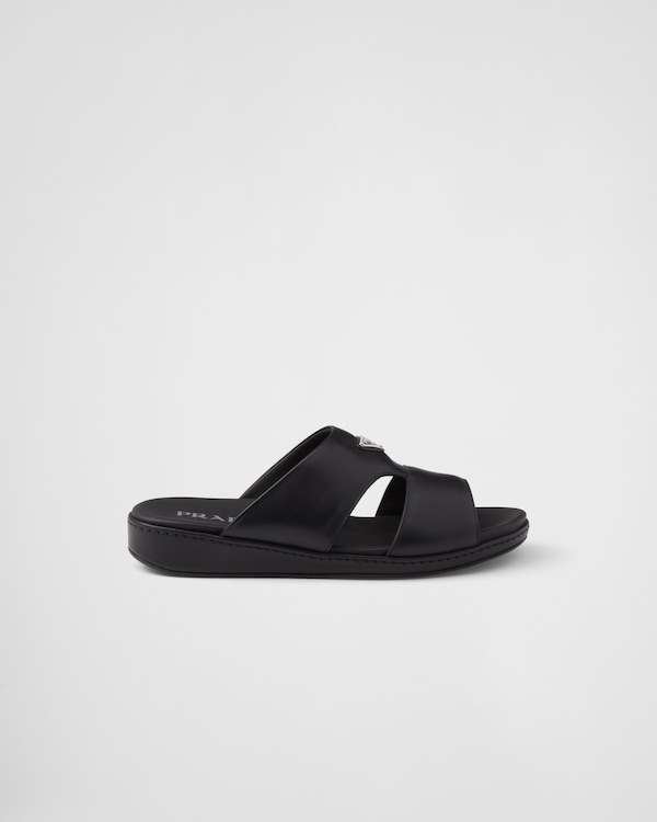 Leather sandals - Black Leather sandals - Black
