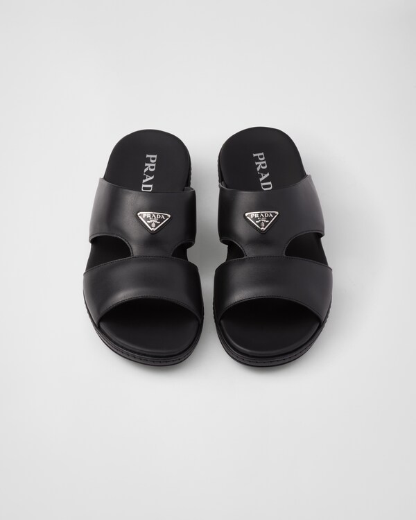 Leather sandals - Black Leather sandals - Black
