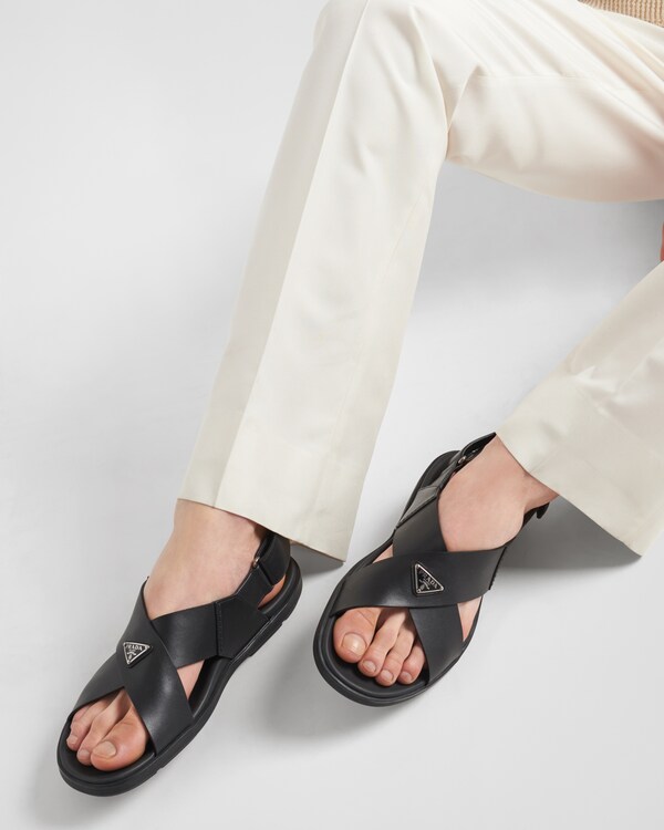 Crisscross leather sandals Crisscross leather sandals