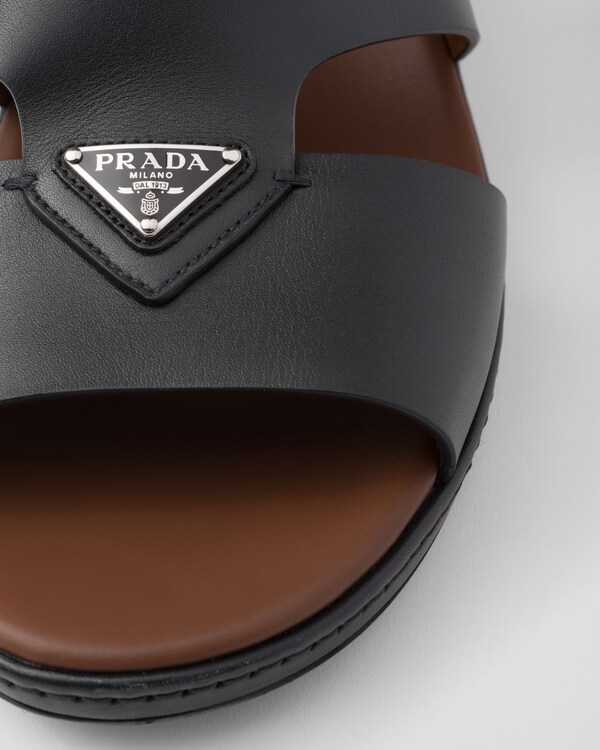 Leather sandals - Black Leather sandals - Black