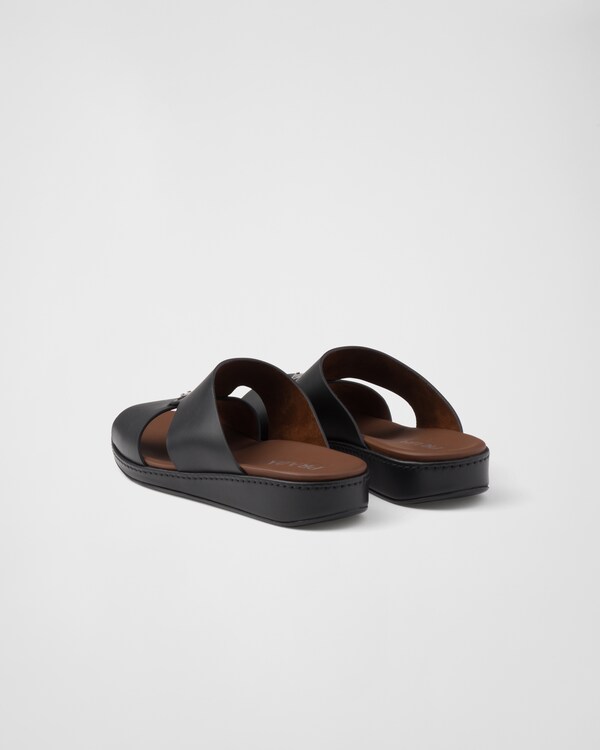 Leather sandals - Black Leather sandals - Black