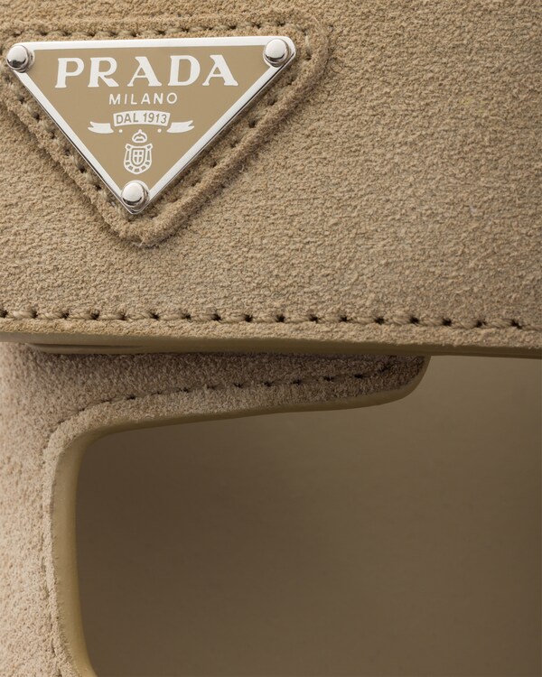 Sandalias de tira de ante - Beige Desierto Sandalias de tira de ante - Beige Desierto