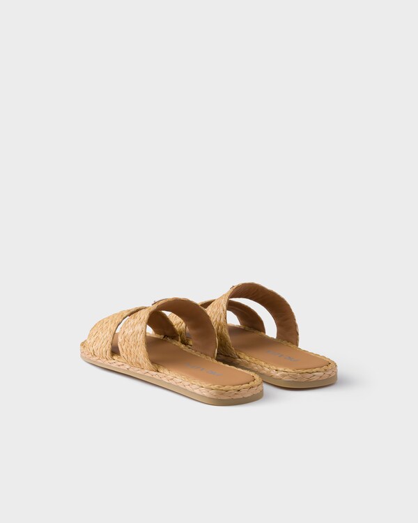 Raffia band sandals - Natural Raffia band sandals - Natural