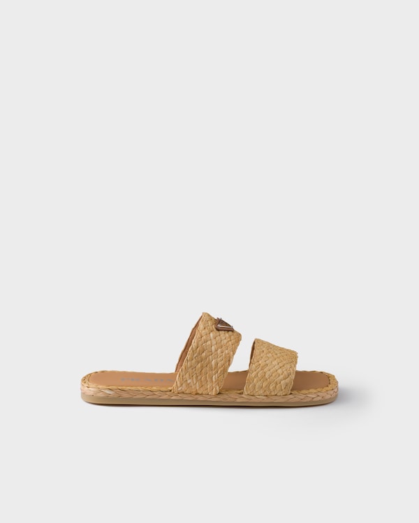 Raffia band sandals - Natural Raffia band sandals - Natural