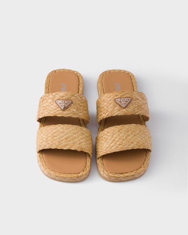 Raffia band sandals - Natural Raffia band sandals - Natural