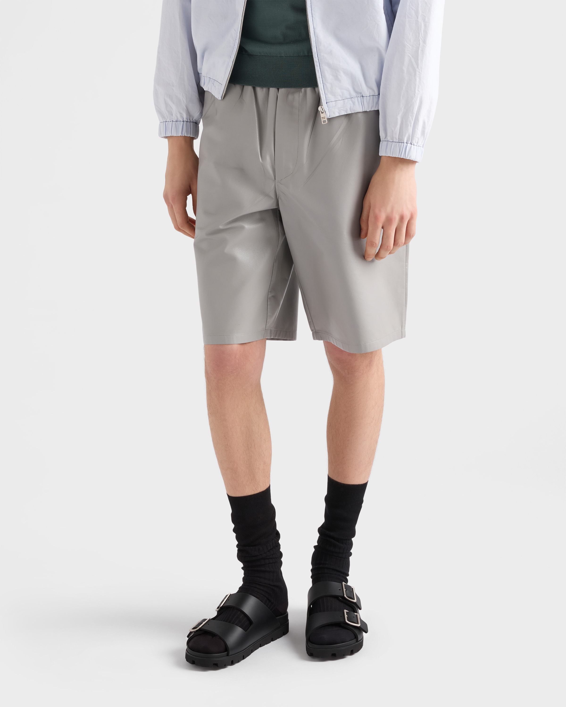 PRADA レザー ダブルモンクシューズ sh159 PRADA レザー ダブルモンク