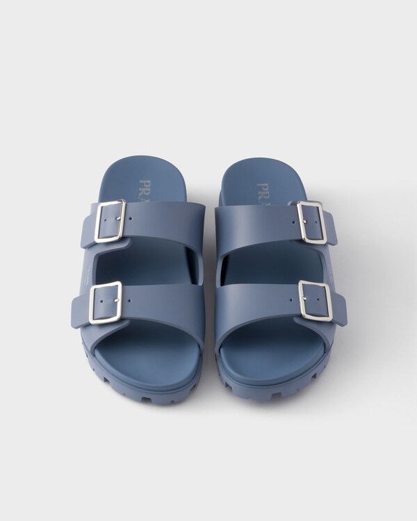 Rubber strap sandals - Aviation Blue Rubber strap sandals - Aviation Blue