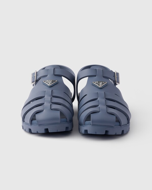 Rubber fisherman sandals - Aviation Blue Rubber fisherman sandals - Aviation Blue