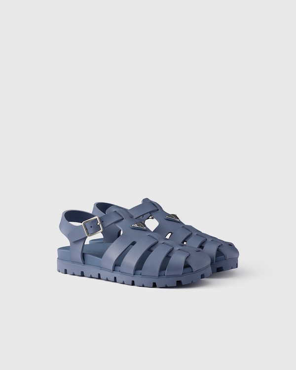 Rubber fisherman sandals - Aviation Blue Rubber fisherman sandals - Aviation Blue