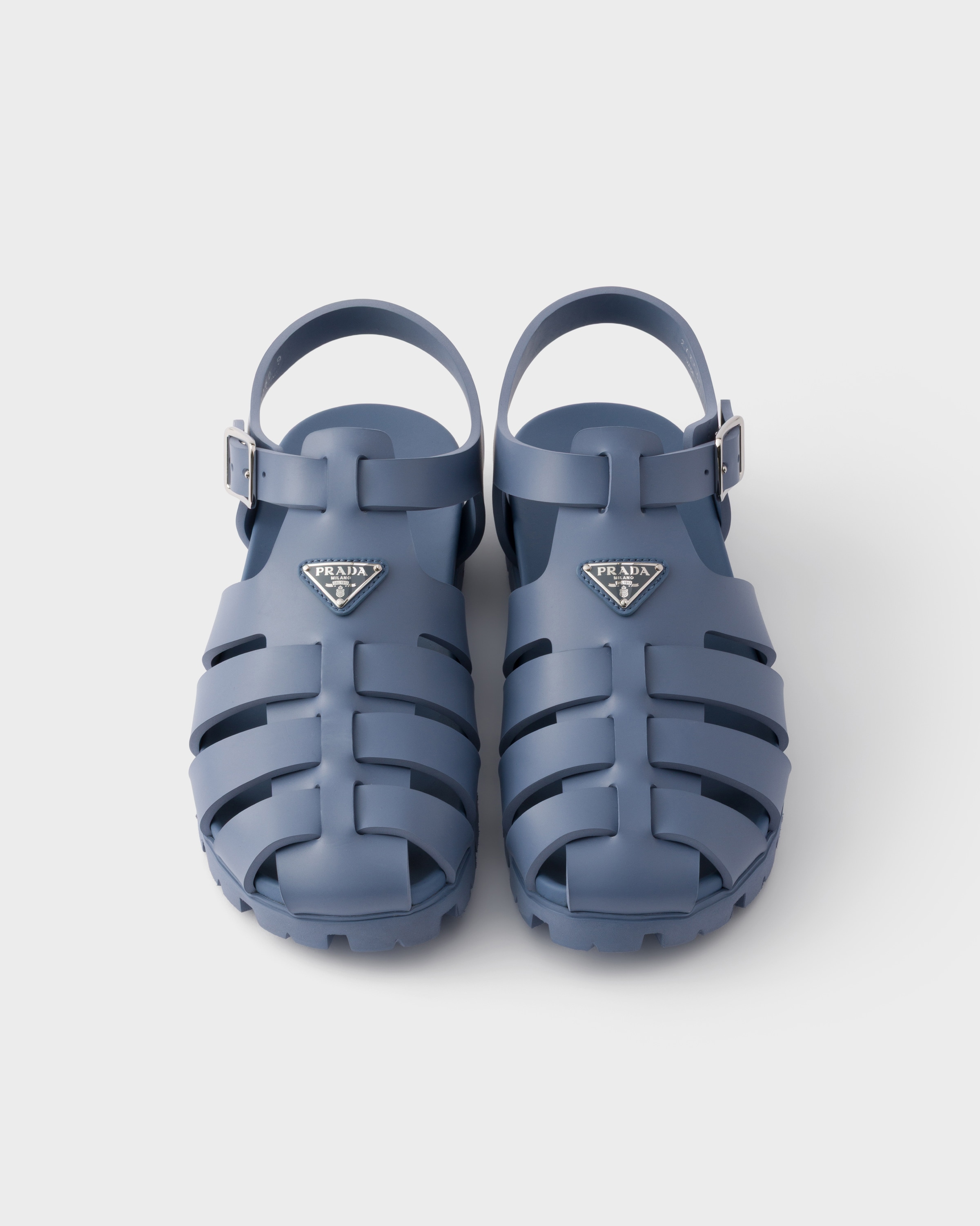 アビエーションブルー ラバー フィッシャーマンサンダル | PRADA - 日本
