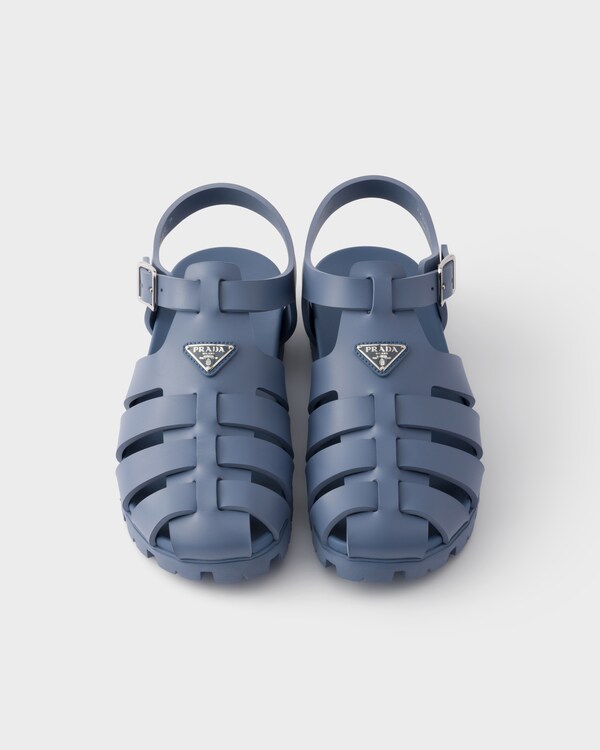 Rubber fisherman sandals - Aviation Blue Rubber fisherman sandals - Aviation Blue