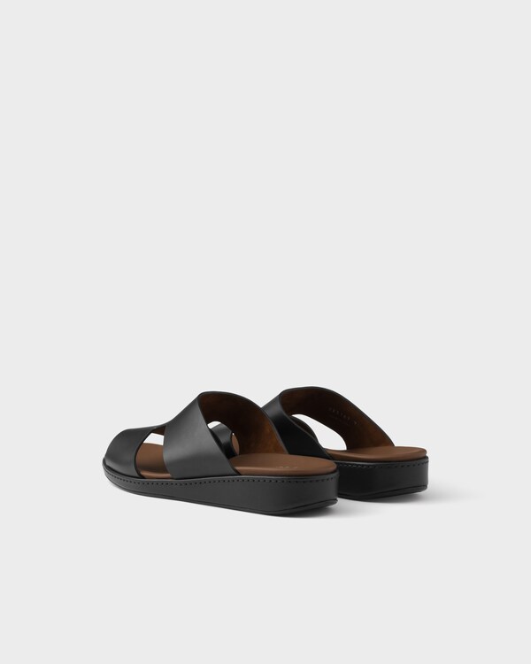 Leather sandals - Black Leather sandals - Black