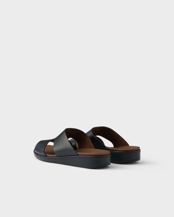 Leather sandals - Navy Leather sandals - Navy