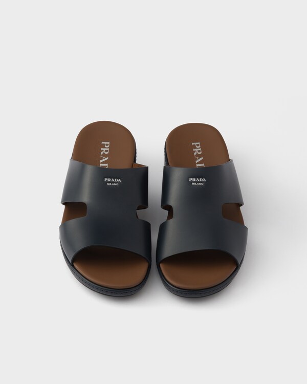 Leather sandals - Navy Leather sandals - Navy