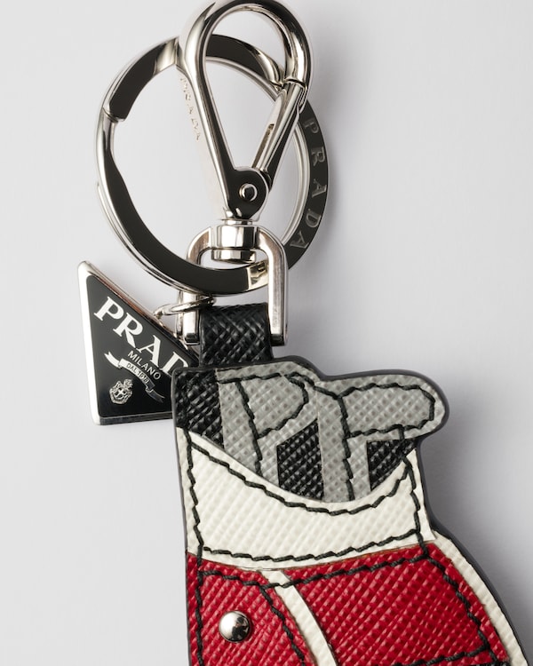 Ciondolo da borsa porta tee da golf in Saffiano Ciondolo da borsa porta tee da golf in Saffiano