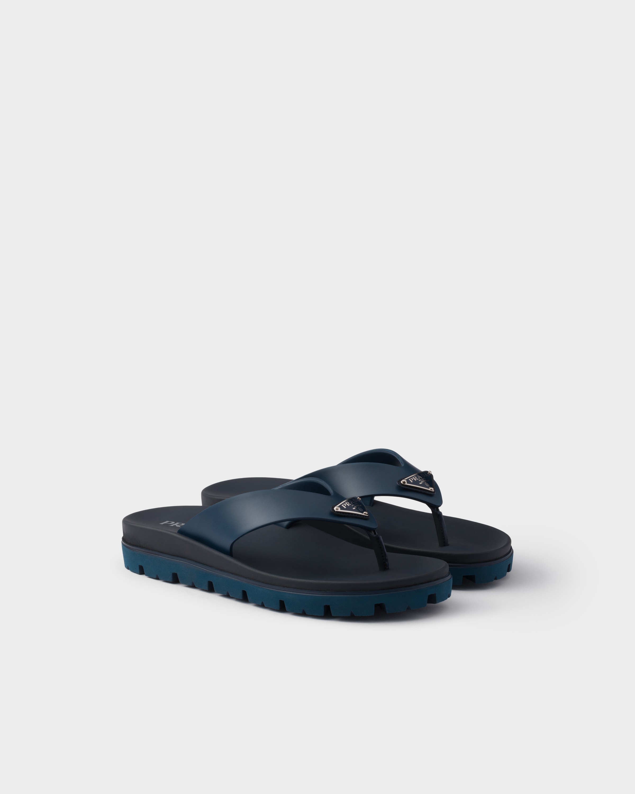 プラダスポーツ ビーチサンダル ブルー 水色 39 PRADA SPORTS