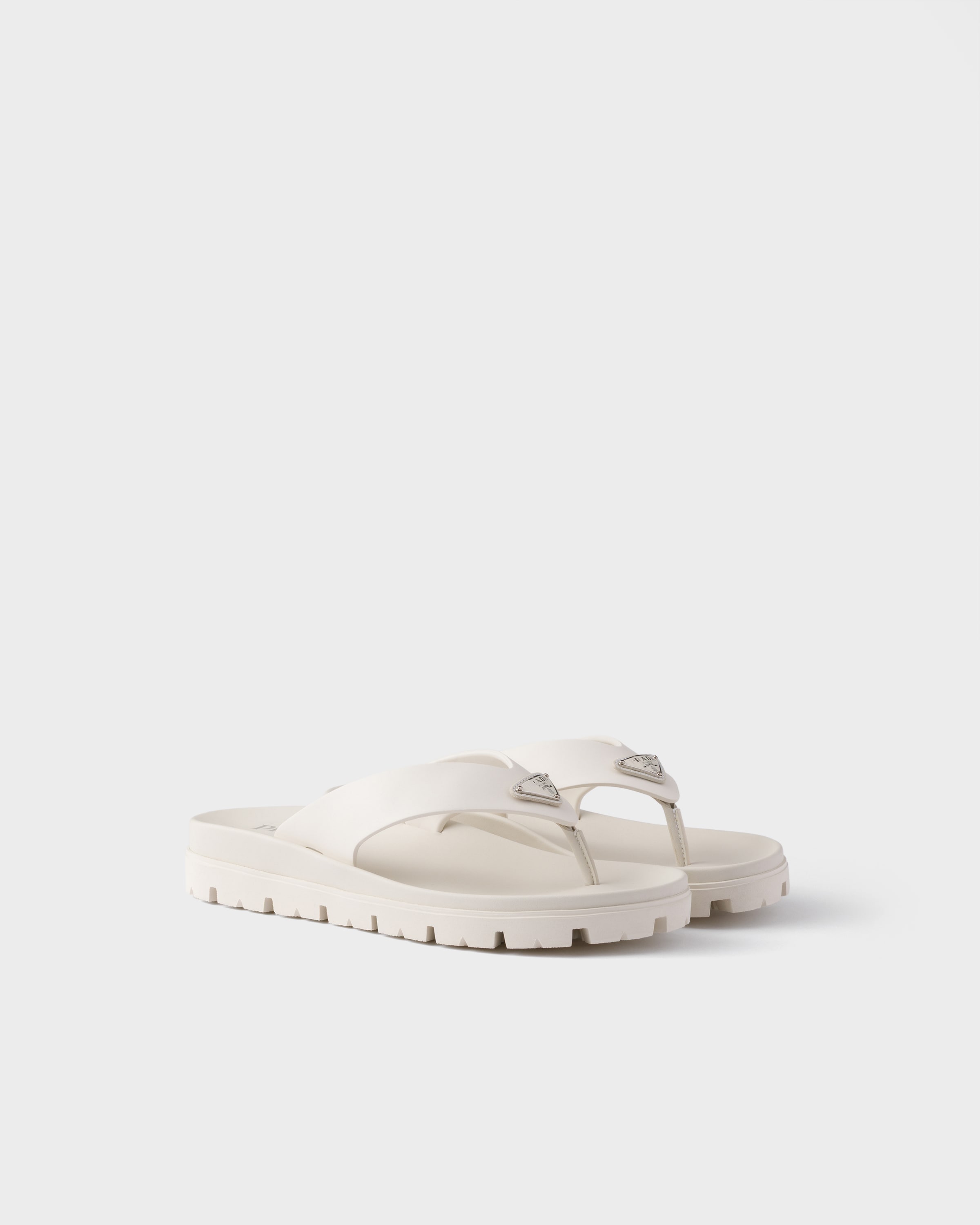 パナマ ラバー トングサンダル | PRADA - 日本