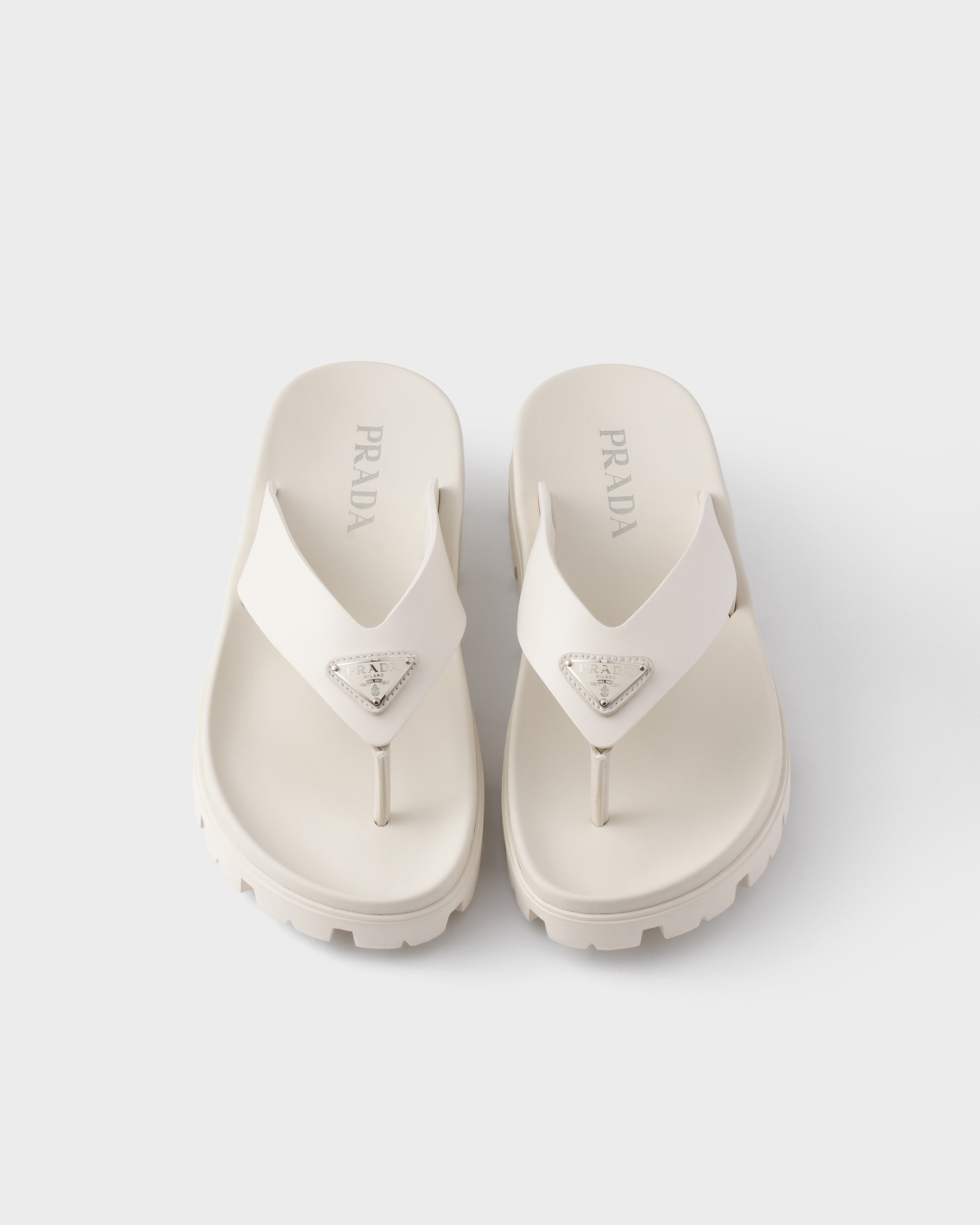 パナマ ラバー トングサンダル | PRADA - 日本