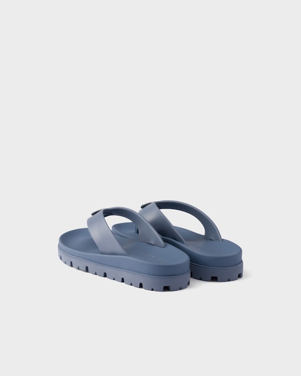 Rubber thong sandals - Aviation Blue Rubber thong sandals - Aviation Blue