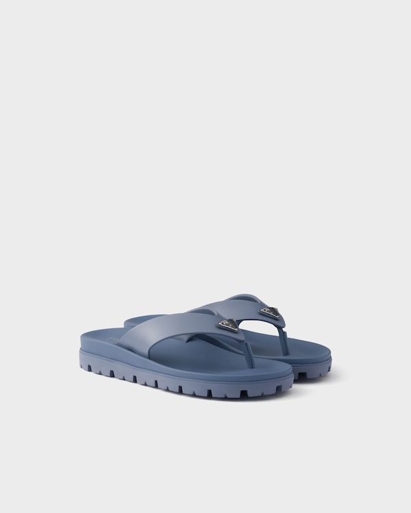 Rubber thong sandals - Aviation Blue Rubber thong sandals - Aviation Blue
