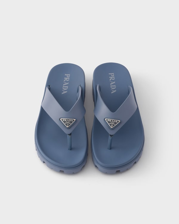 Rubber thong sandals - Aviation Blue Rubber thong sandals - Aviation Blue