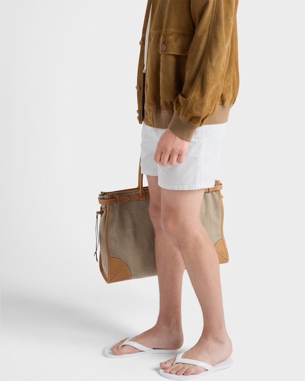 Brushed leather flip-flops - White Brushed leather flip-flops - White