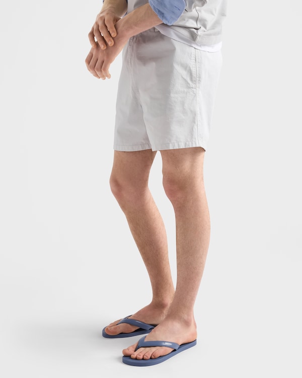 รองเท้าฟลิป-ฟลอปส์หนังขัด - ฟ้าแบบนักบิน รองเท้าฟลิป-ฟลอปส์หนังขัด - ฟ้าแบบนักบิน