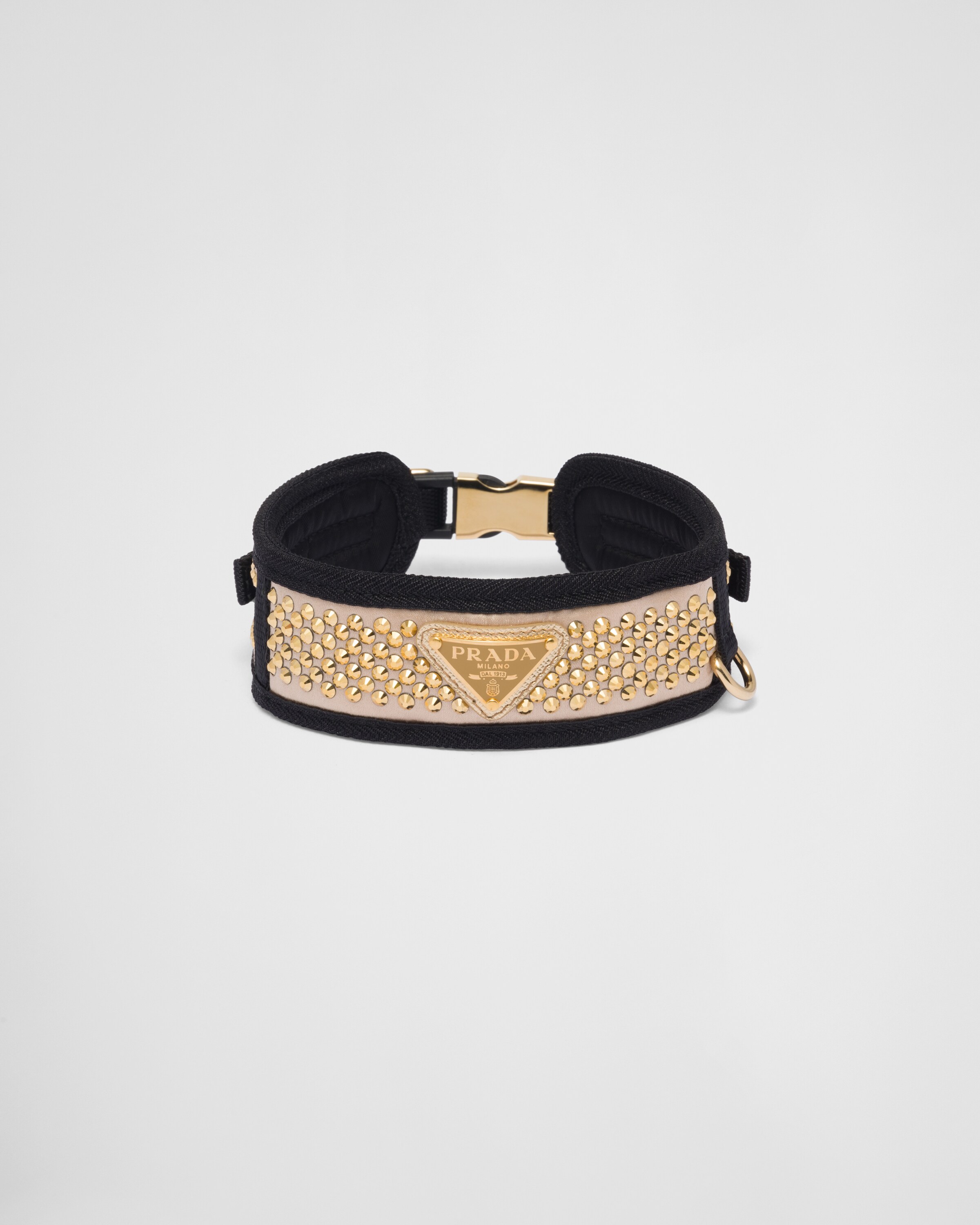 Prada Brushed leather dog collar